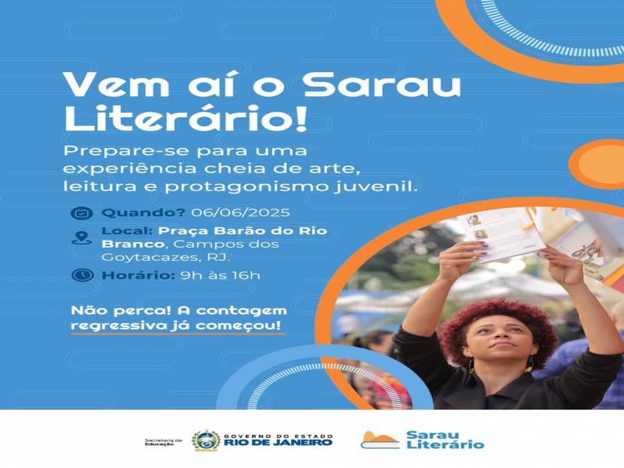 Sarau Literário movimenta Campos com arte, leitura e protagonismo ...