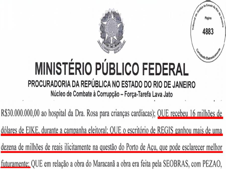 Trecho da delao de Srgio Cabral - Pg 19 - Assinada em 21 de fevereiro de 2019